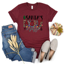 Load image into Gallery viewer, Santa's Favorite Nurse - Short Sleeve Tee - Unisex