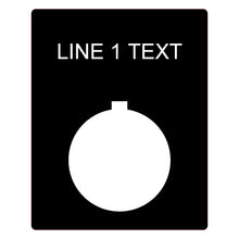 Load image into Gallery viewer, Plastic Legend Plate - 22mm