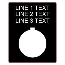 Load image into Gallery viewer, Plastic Legend Plate - 22mm