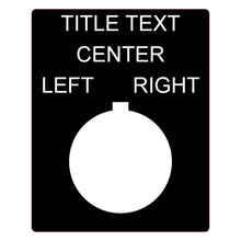 Load image into Gallery viewer, Plastic Legend Plate - 22mm