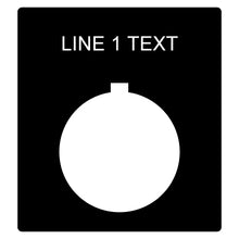 Load image into Gallery viewer, Plastic Legend Plate - 30mm