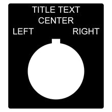 Load image into Gallery viewer, Plastic Legend Plate - 30mm