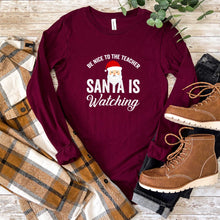 Load image into Gallery viewer, Be Nice To The Teacher - Long Sleeve Tee - Unisex