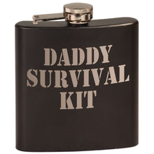 Load image into Gallery viewer, 6 oz. Matte Black Stainless Steel Flask | Engraved