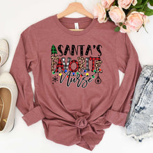 Load image into Gallery viewer, Santa's Favorite Nurse - Long Sleeve Tee - Unisex