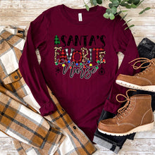 Load image into Gallery viewer, Santa's Favorite Nurse - Long Sleeve Tee - Unisex