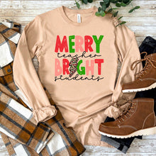 Load image into Gallery viewer, Merry Teacher Bright Students - Long Sleeve Tee - Unisex