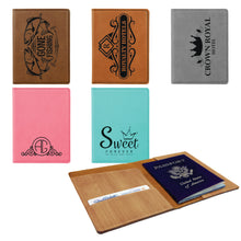 Load image into Gallery viewer, Leatherette Passport Cover