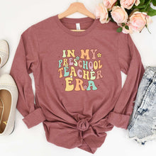 Load image into Gallery viewer, In My Preschool Teacher Era - Long Sleeve Tee - Unisex