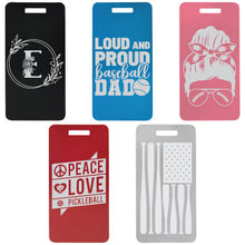 Load image into Gallery viewer, Anodized Aluminum Luggage Tags