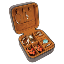 Load image into Gallery viewer, Leatherette Travel Jewelry Box