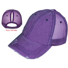 Load image into Gallery viewer, Ponytail Trucker Hat with Engraved Patch