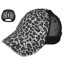 Load image into Gallery viewer, Ponytail Trucker Hat with Engraved Patch