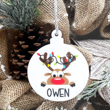 Load image into Gallery viewer, Peek-a-Boo Reindeer Ornament