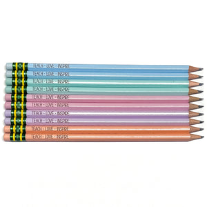 10 Pack | Pastel Ticonderoga Pencils | Engraved | Personalized