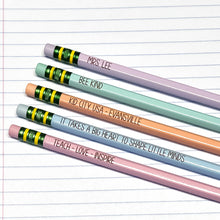 Load image into Gallery viewer, Individual | Pastel Ticonderoga Pencils | Engraved | Personalized

