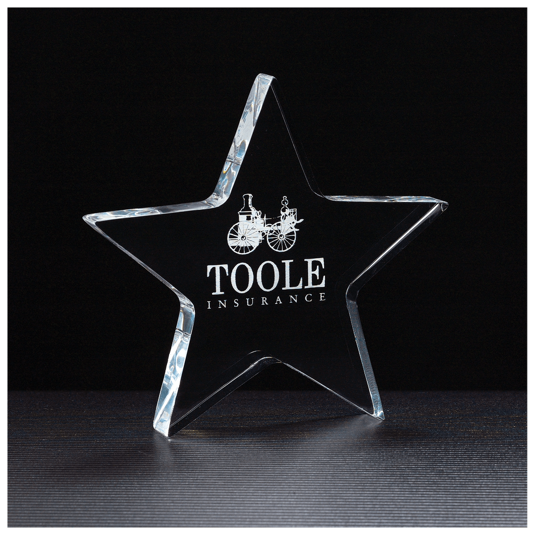 Star Acrylic Paperweight - 5