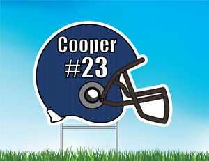 Personalized Football Helmet Yard Sign | Football | Team Spirit