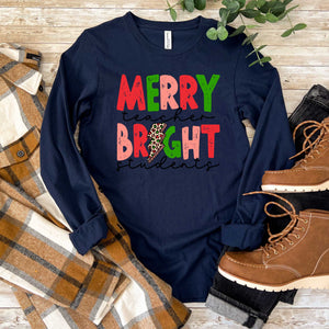 Merry Teacher Bright Students - Long Sleeve Tee - Unisex