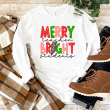 Load image into Gallery viewer, Merry Teacher Bright Students - Long Sleeve Tee - Unisex
