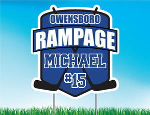 Owensboro Rampage Hockey Yard Sign