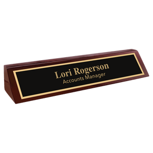 Rosewood Piano Finish Desk Wedge - 10 1/2"