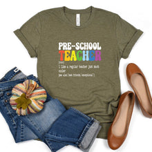Load image into Gallery viewer, Preschool Teacher Definition - Short Sleeve Tee - Unisex

