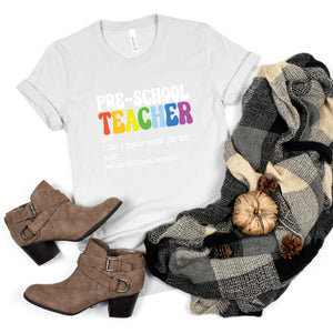 Preschool Teacher Definition - Short Sleeve Tee - Unisex