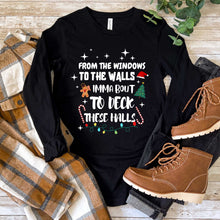 Load image into Gallery viewer, Window to Walls Deck the Halls - Long Sleeve Tee - Unisex
