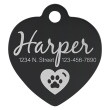 Load image into Gallery viewer, Heart Shaped Pet Tags
