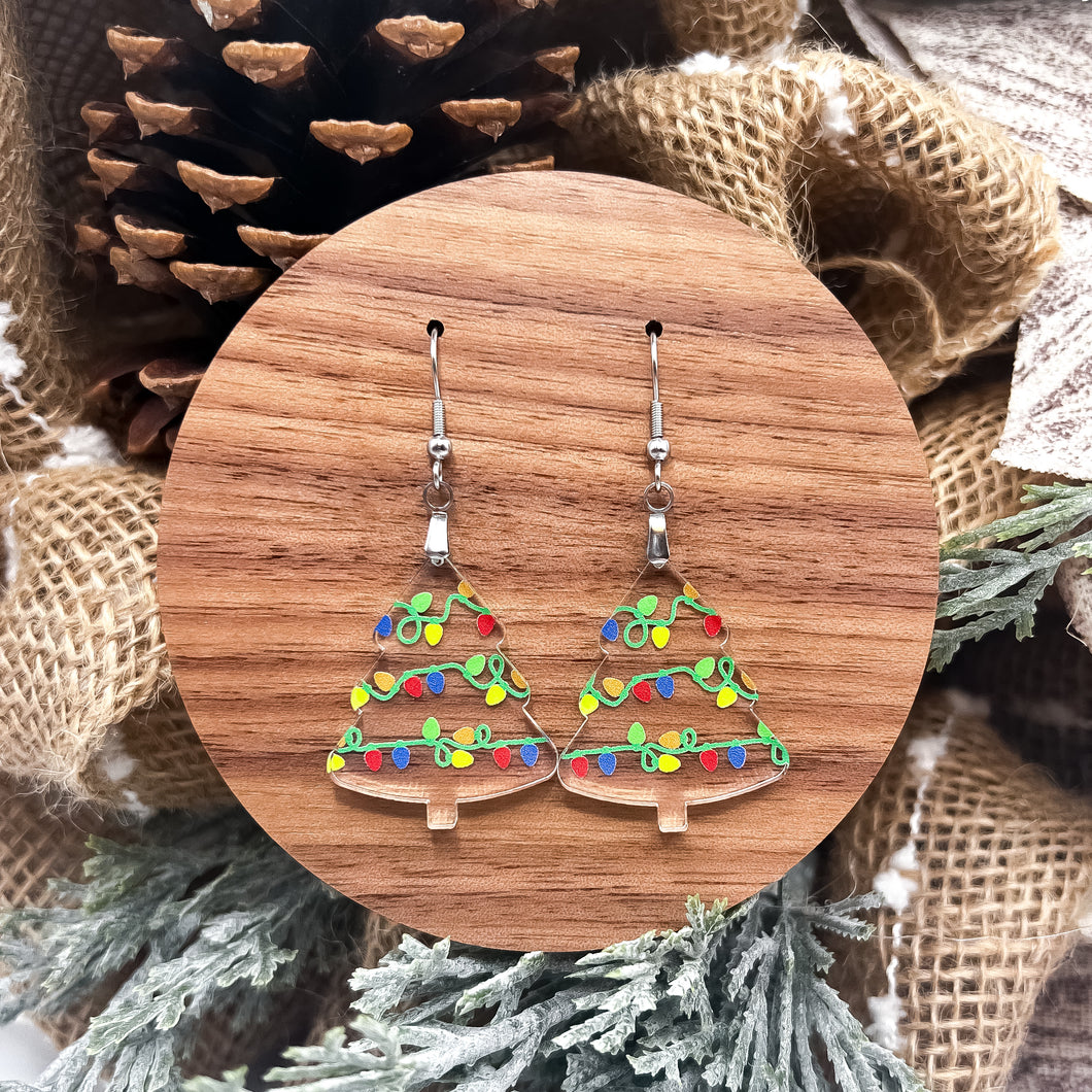 Christmas Tree - Dangle Earrings