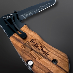 Natural Wood Pocket Knife